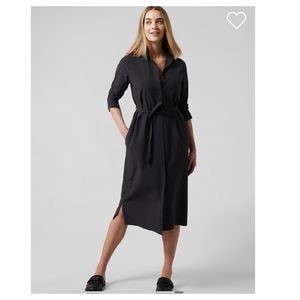 Athleta Black Midi Dress